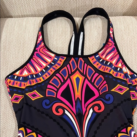 Athleta Rapanui Ready to Run Tankini Swim Top size Medium - Picture 3 of 11